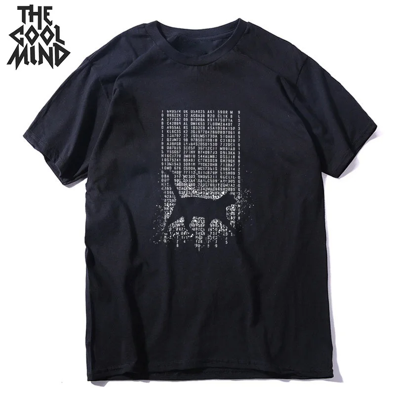 2026 Trend Unisex Schrödinger-Katze Matrix Digital Code T-Shirt Cyberpunk Geek Science Grafik Kurzarm-T-Shirt – Detail 6