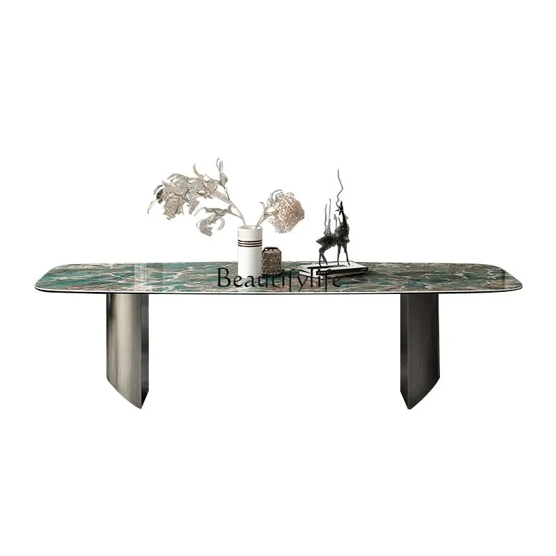 

FG44Italian minimalist rock slab dining table modern simple new Chinese home