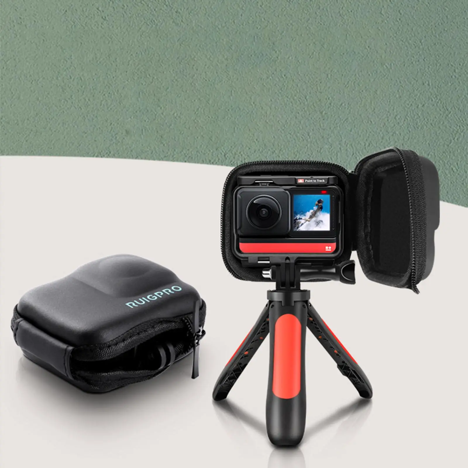 Blesiya カメラキャリングケース IPX4 防水ポータブル保護ボックス InstaOne R 用