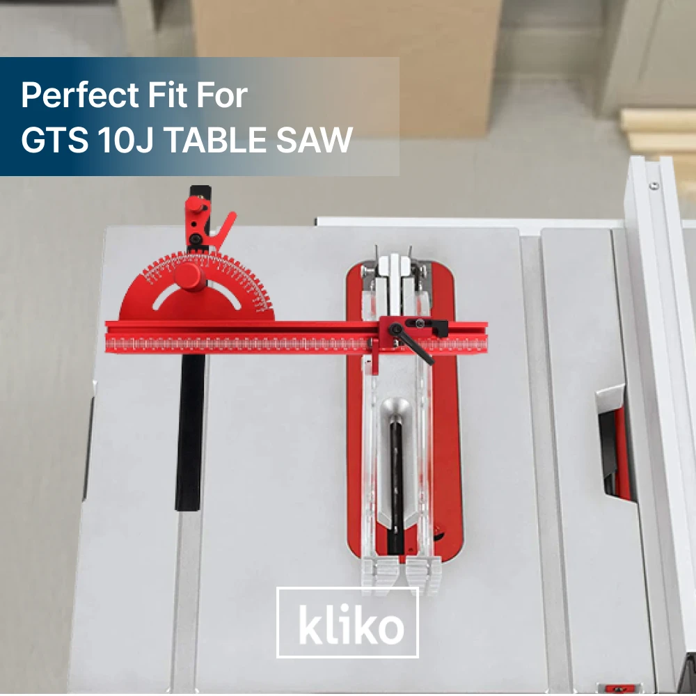 Replacement Miter Gauge T-Bar Compatible with Bosch GTS 10J Table Saw, Smooth Sliding Guide Bar for Woodworking