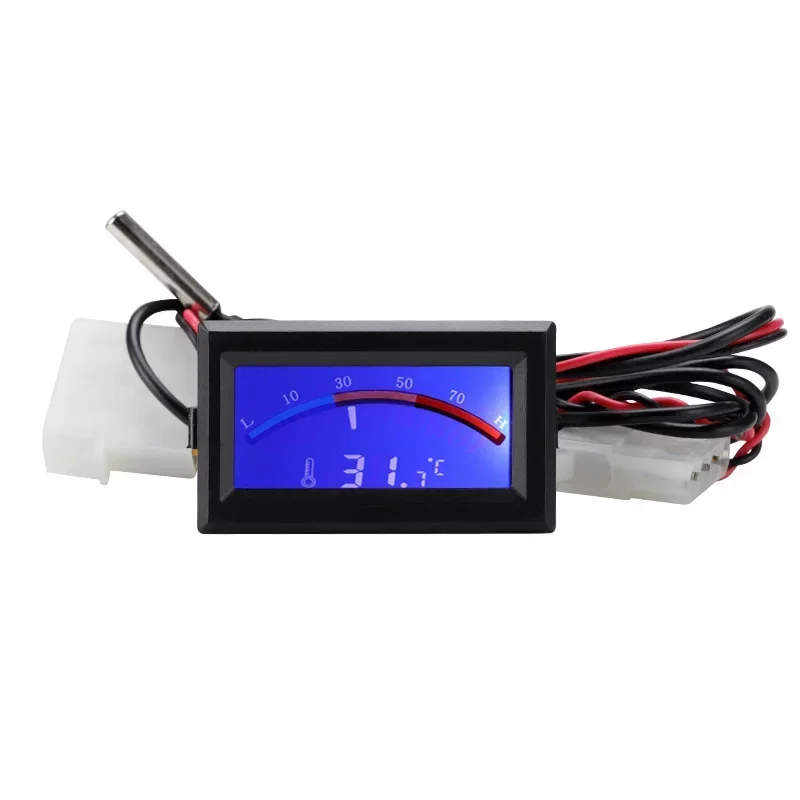 Embedded pointer digital dual display chassis 5V temperature detector electronic temperature count display thermometer TS-805