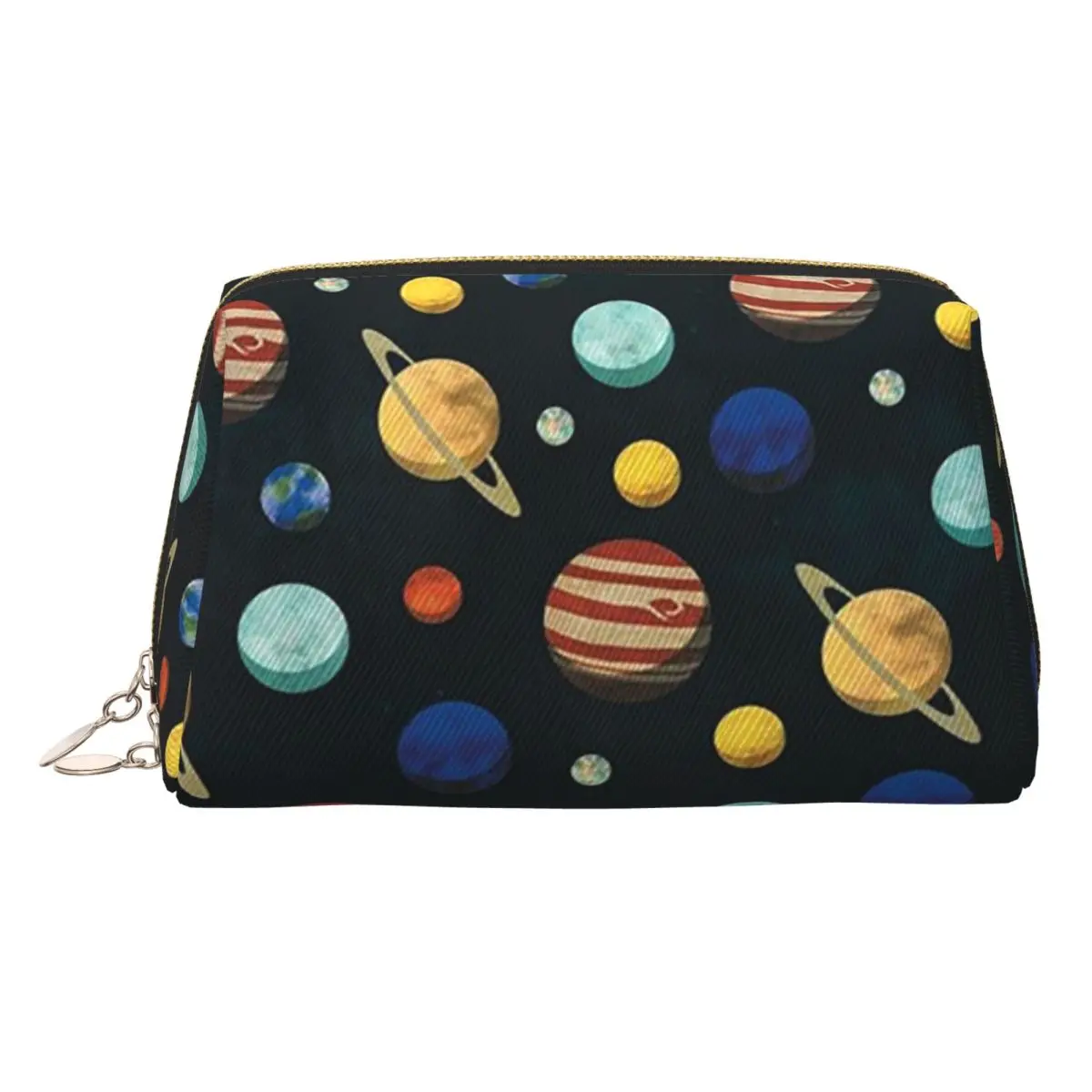 

Solar System Space Planets Universe Women Cosmetic Bag Travel Makeup Organizer Pouch Toiletry Storage Dopp Kit Case