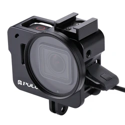 PULUZ Housing Shell For GoPro HERO 5 6 7 Black Aluminum Alloy Hard Protective Cage Frame Case For GoPro Hero 2018 Camera Cage