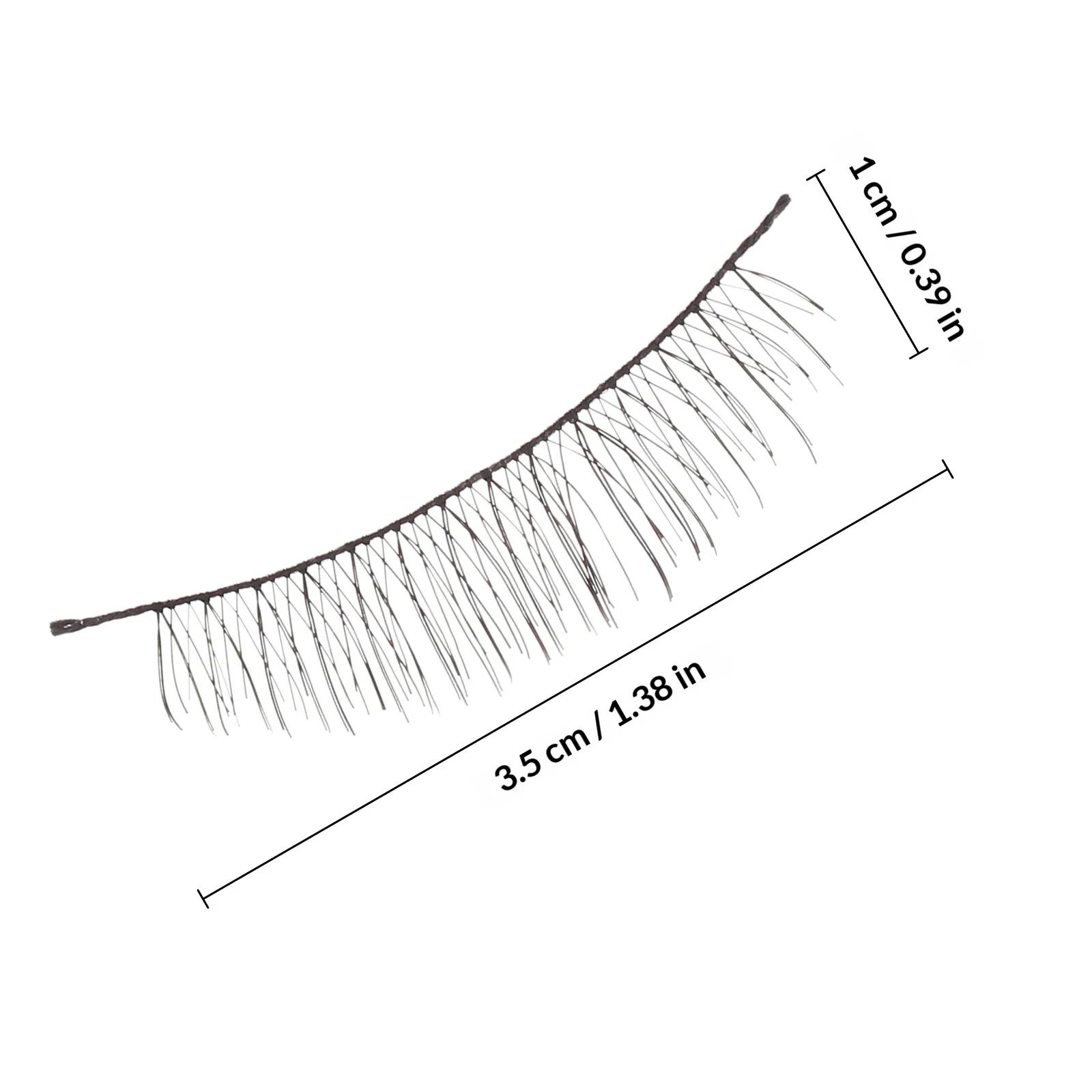 10 Par Długich Naturalnych Sztucznych Rzęs Ręcznie Robionych Objętościowych Czarnych Wielokrotnego Użytku Sztucznych Rzęs z Włókna do Profesjonalnego Użytku Komfortowych