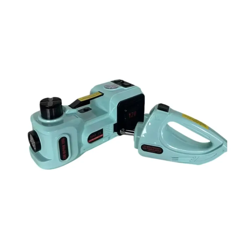 12V Electric Hydraulic Car Jack with Tire Inflator Impact Wrench 5 Ton Capacity