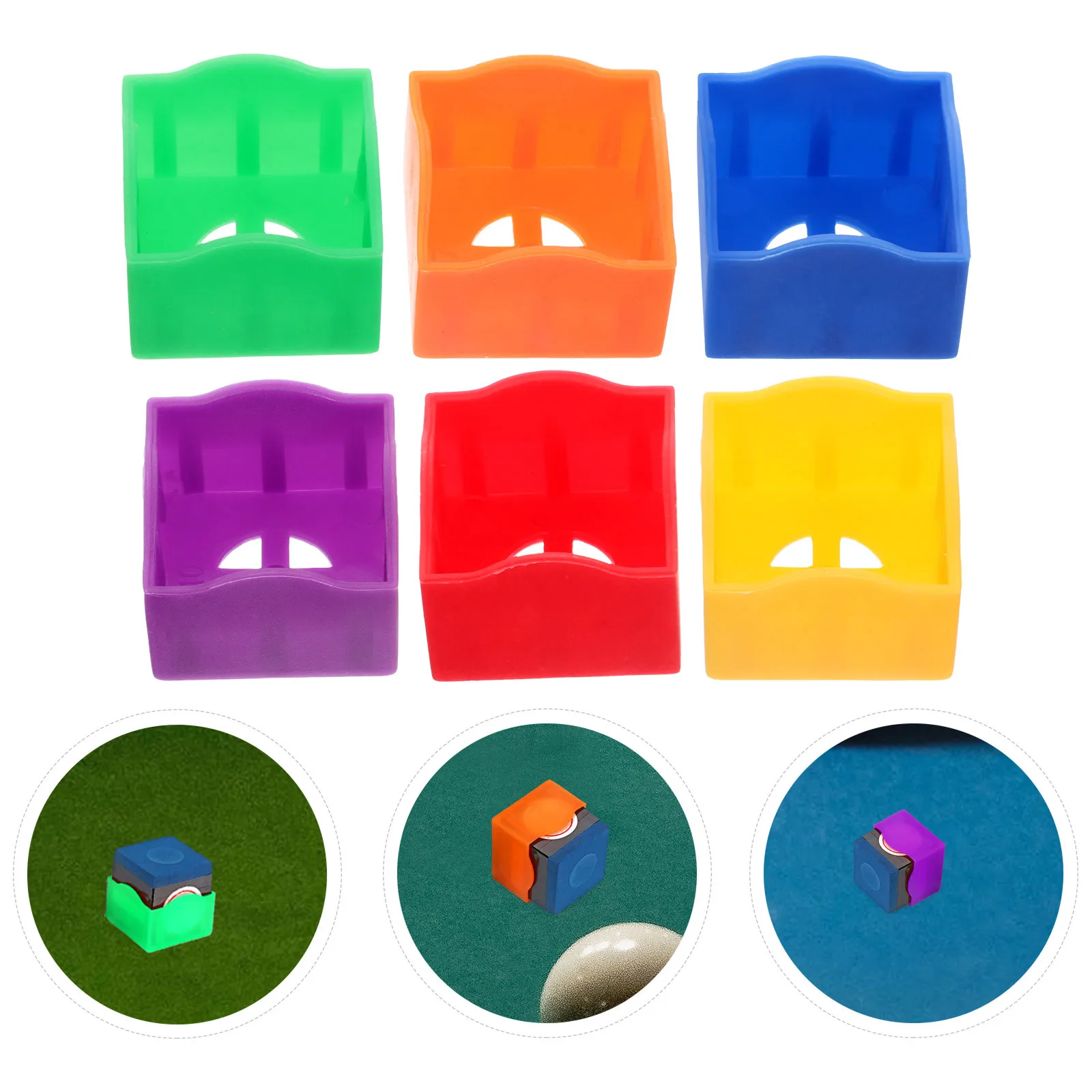 

12 pcs Holder For Pool Tables Plastic Billiard Cue Chalk Sleeve Durable Snooker Accessories Billiard Chalk Case Pool Table