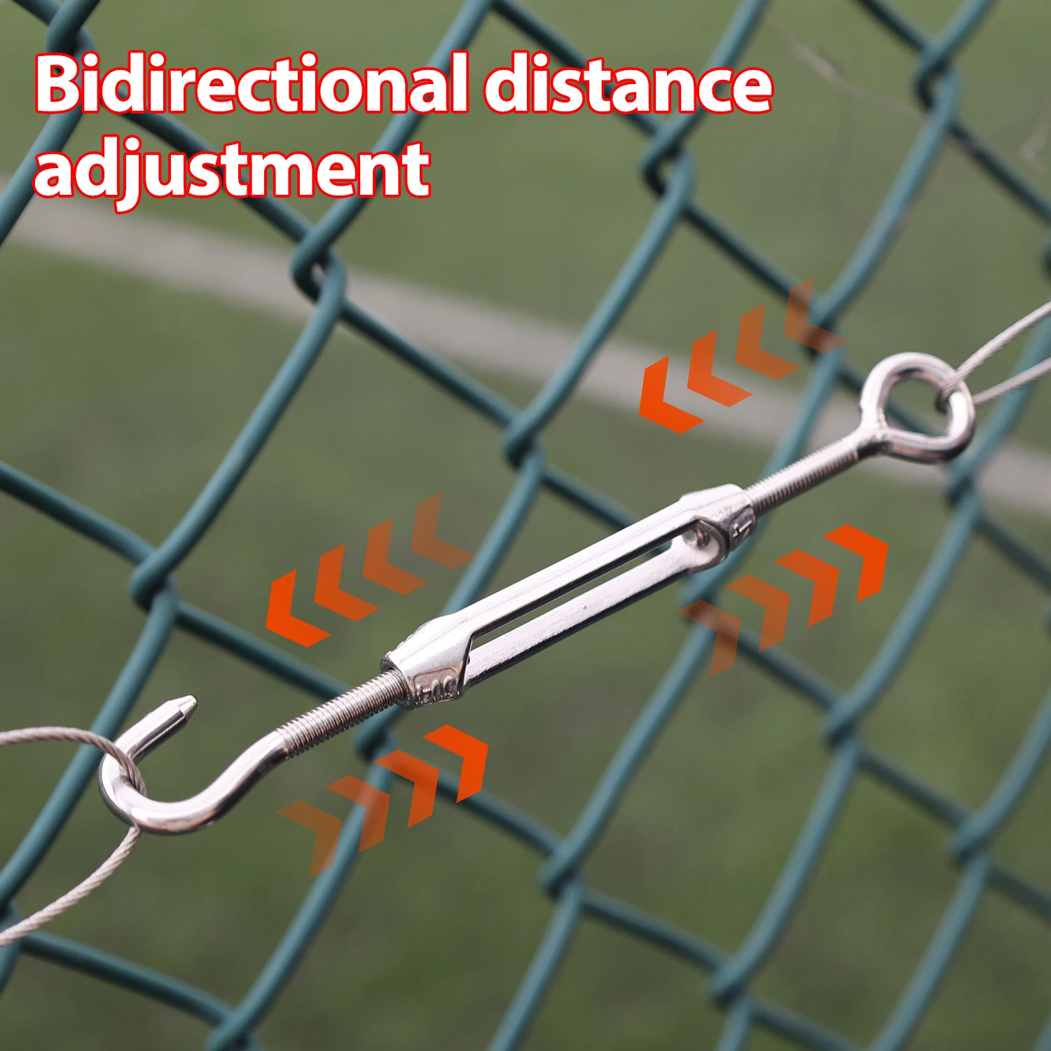 1/5Pcs Adjustable Rope Tightener Stainless Steel 304 Heavy Duty OC Type Turnbuckle Hook Eye Tensioners Wire Cable Tension Set - view 6