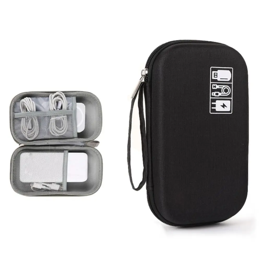 

Hard EVA Digital Storage Bag Dust-proof Protective Earphone Storage Bag Prevent Scratches Lightweight Data Cable Organizer Bag