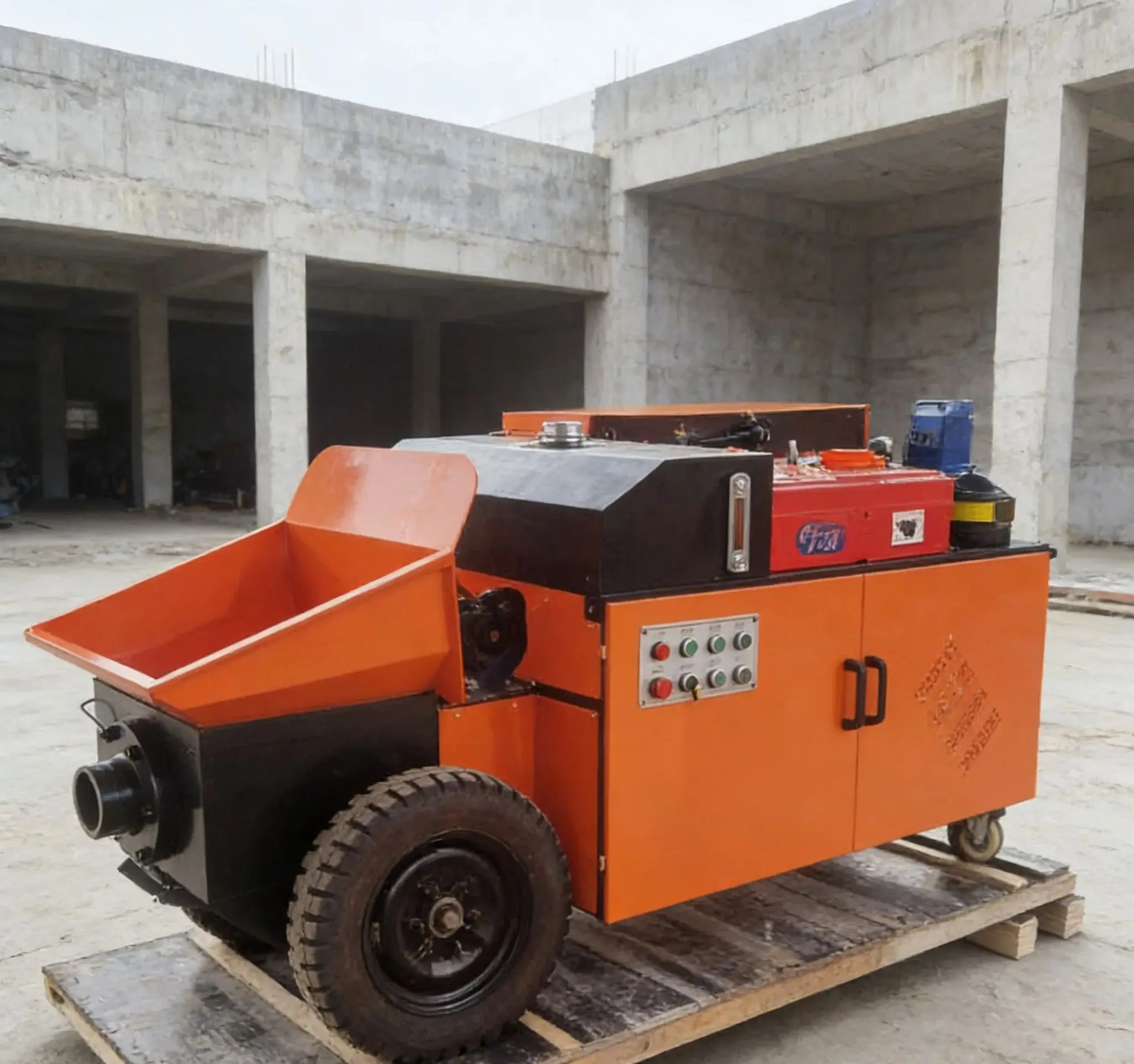 

Construction Machinery Concrete Delivery Pump Mini Electric Concrete Pump Easy Operate Concrete Pump for Concrete Construction