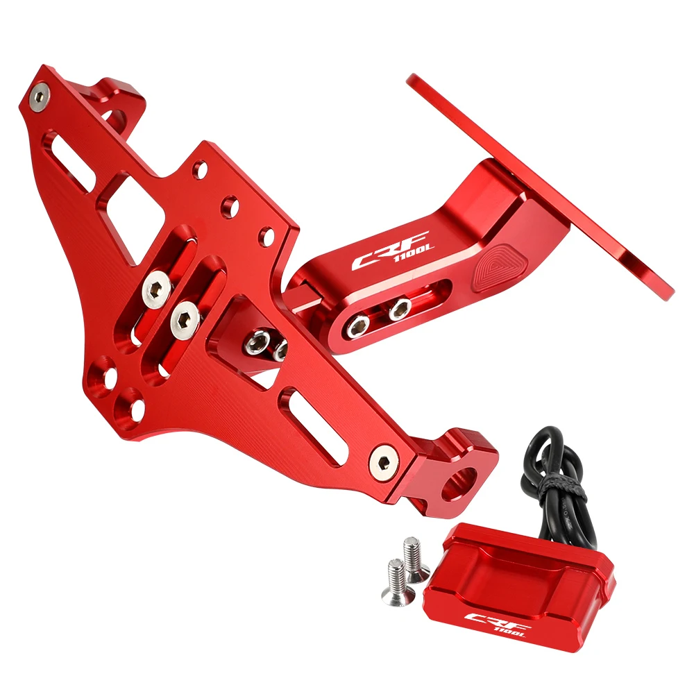 For Africa Twin CRF1100L CRF1000L AfricaTwin Adventure Sports Turn Signal Light Adjustable Tail Eliminator License Plate Bracket