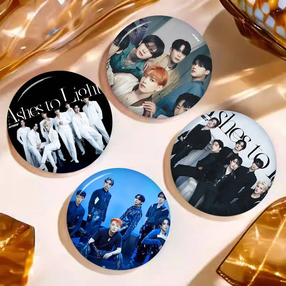 KPOP A-ATEEZs Anime Brooches Cute Cartoon  Badge Jacket Jeans Lapel Pin Gift Accessorie