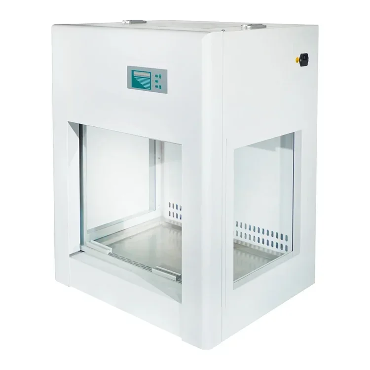 Capô de fluxo de ar laminar horizontal para laboratório de beleza médica, filtro HEPA para micologia, mini gabinete de fluxo laminar vertical