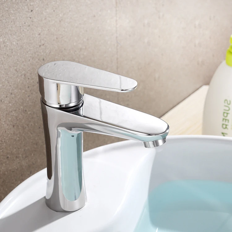 

304 Stainless Steel Basin Faucet Household Bathroom Toilet Hot and Cold Washbasin Tap Bathroom Accessories Simple Tap