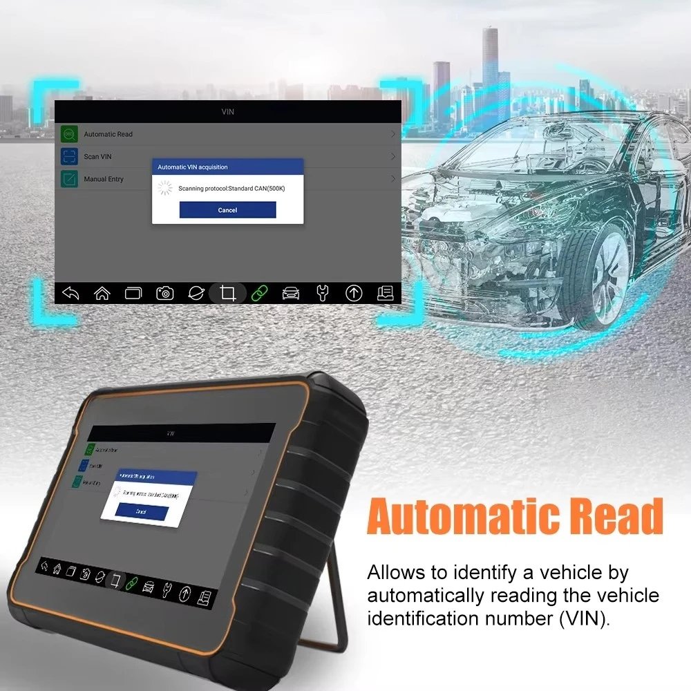 Foxwell GT60 Onboard Diagnostic Tool Full System Active Test 24 Reset Service A/F Oil SRS DPF EPB Electronic Power Supply 1 Year