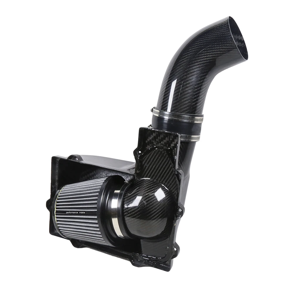 For    Golf MK7 R    / S3 8V EA888 1.8T / 2.0T Real Carbon Fiber Cold Air Intake System Air Filter