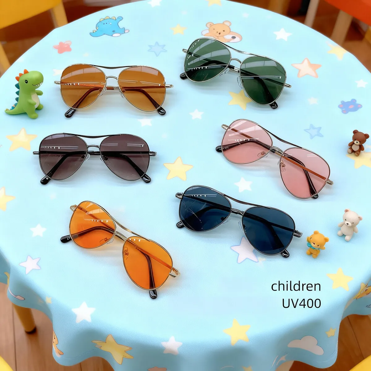 2025 UV400 Kindermode Jungen und Mädchen Sonnenbrille Persönlichkeit niedliche Baby Schutzbrille trendig neu
