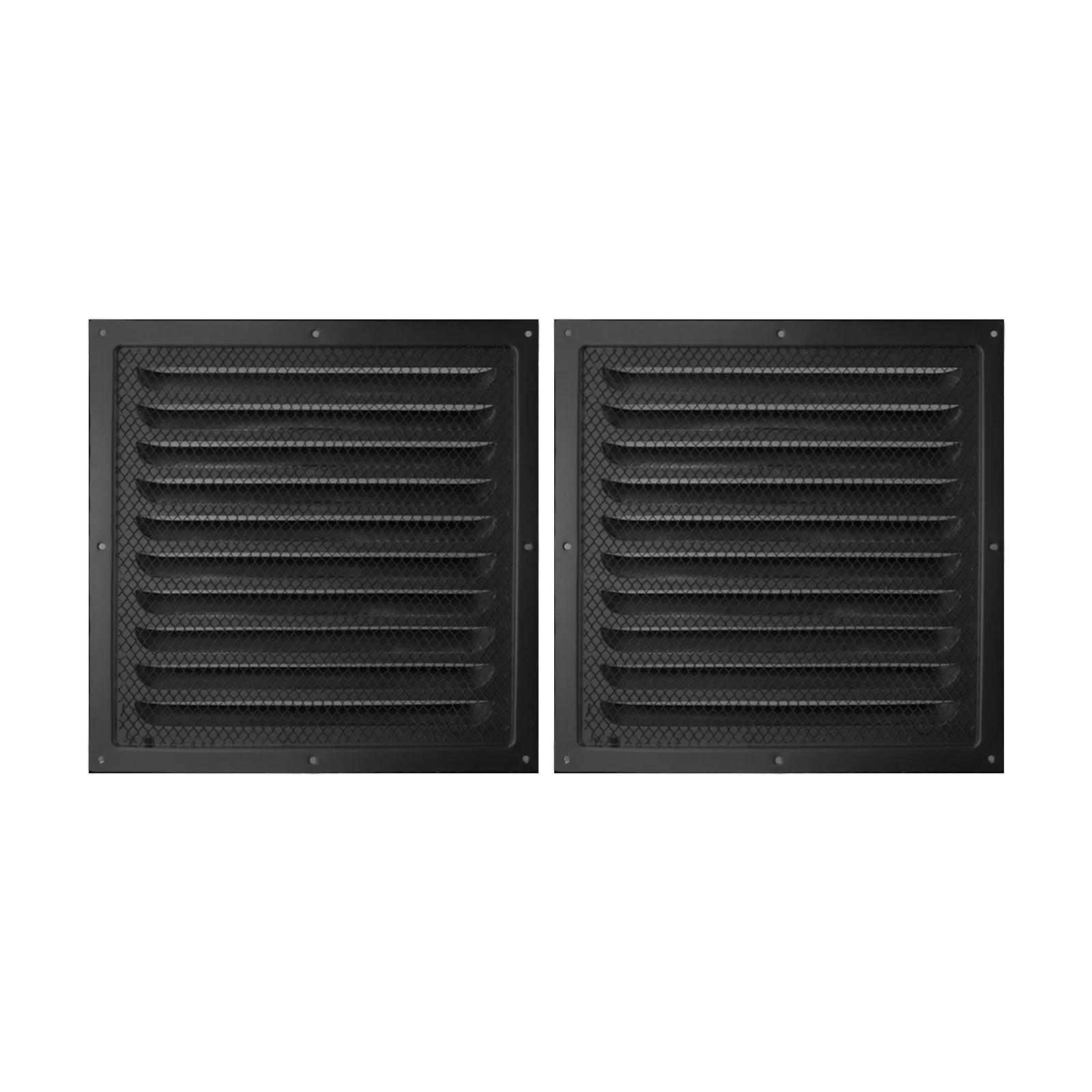 

1/2pcs Louver Vent Grille Cover With Insect Screen Ceiling And Side Wall Square Metal Vent Cover For Ventilation