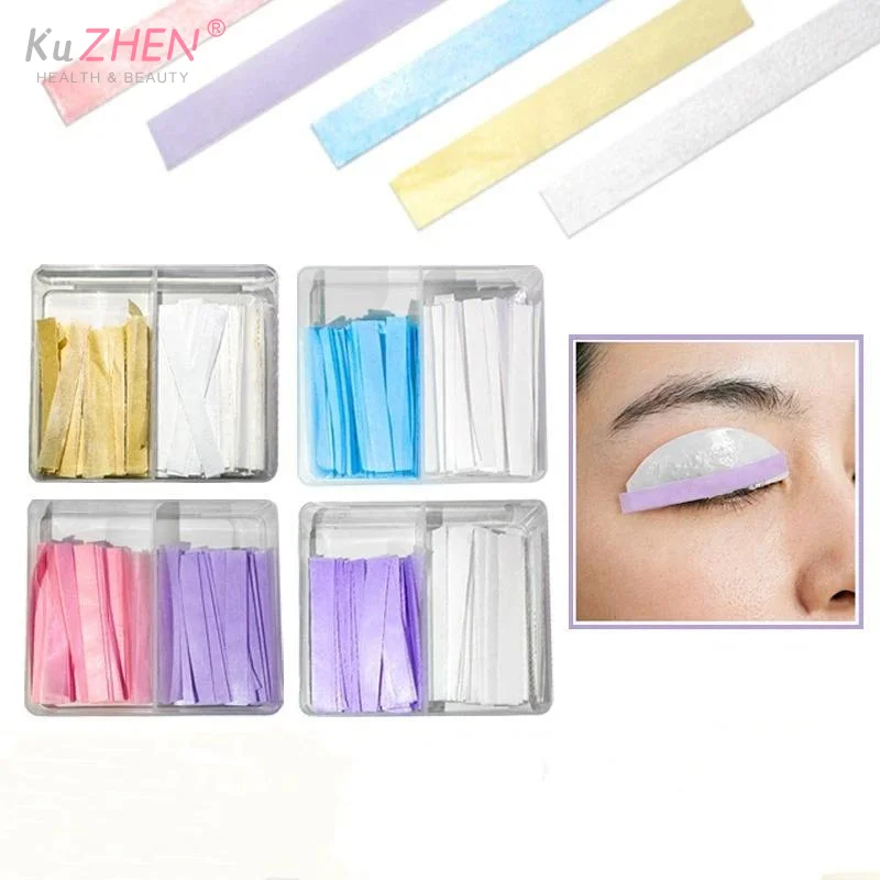 500PCS/box  Reusable Eyelash Curler with Perm Papers Affordable Lash Curling Tool Long Lasting Lift for School Girls DailyMakeup