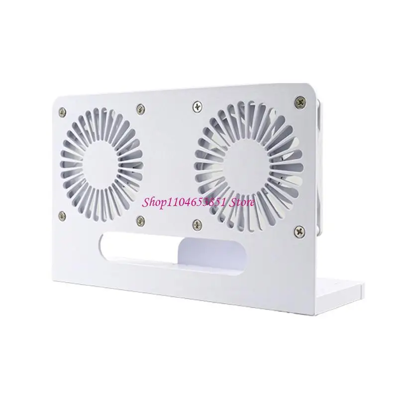 Modem Ventilation Stand Two-Fan USB 5V Cooling Base for Shelf Placement and Home WiFi Heat Support Daily Use Indoors 