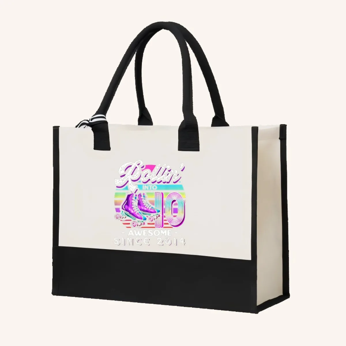 رولين في رائع 2014 التزلج 8th عيد ميلاد 2026 جديد وصول الموضة العملي واسعة قابلة لإعادة الاستخدام حمل حقيبة نمط الطباعة #4