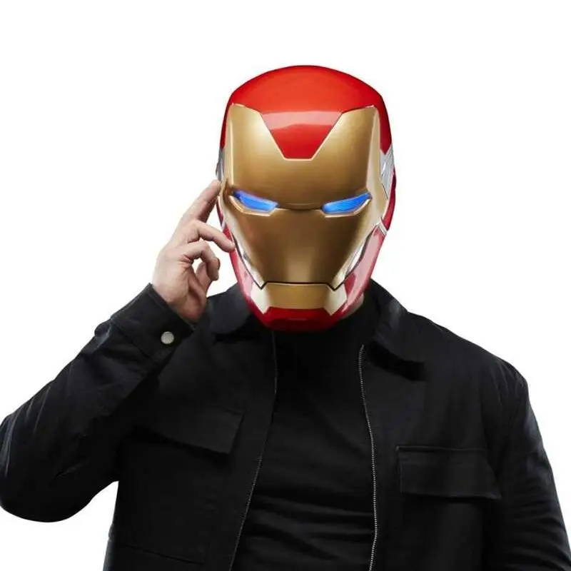 

Marvel Iron Man 1:1 в натуральную величину, носимый реквизит, электронный шлем, маска для косплея, аксессуар для костюма супергероя, подарки-сюрпризы для фанатов