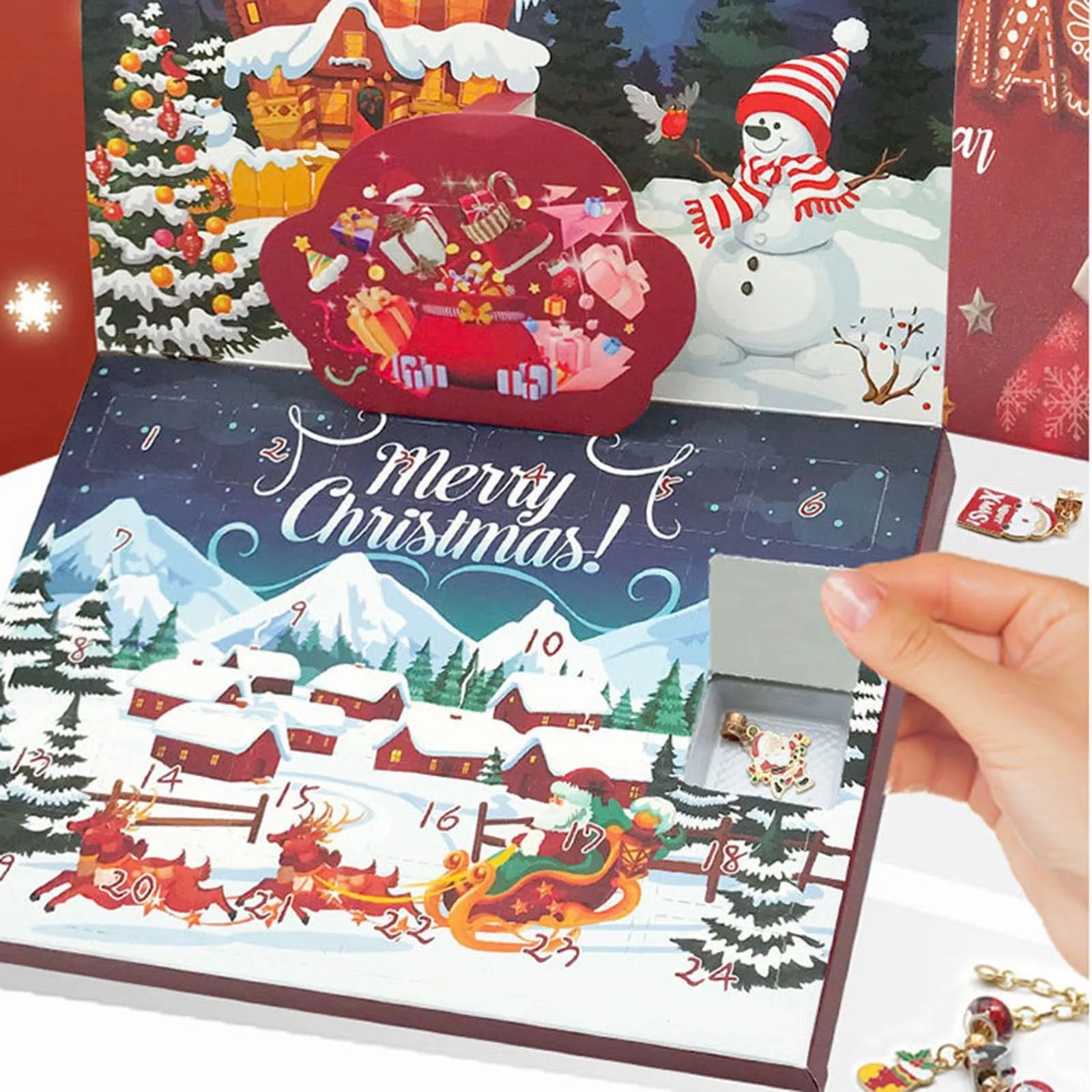 25 Days of Christmas Countdown Christmas Advent Calendar Bracelets For Girls 24 Days Xmas Countdown Cute Kitchen Timer Kids