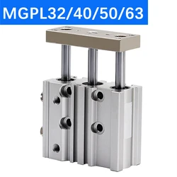 MGPL Type Pneumatic Compact Guide Cylinder MGPL32 MGPL40 MGPL50 MGPL63 MGPL80 MGPL100 Stroke 50/75/100/125/150/200MM