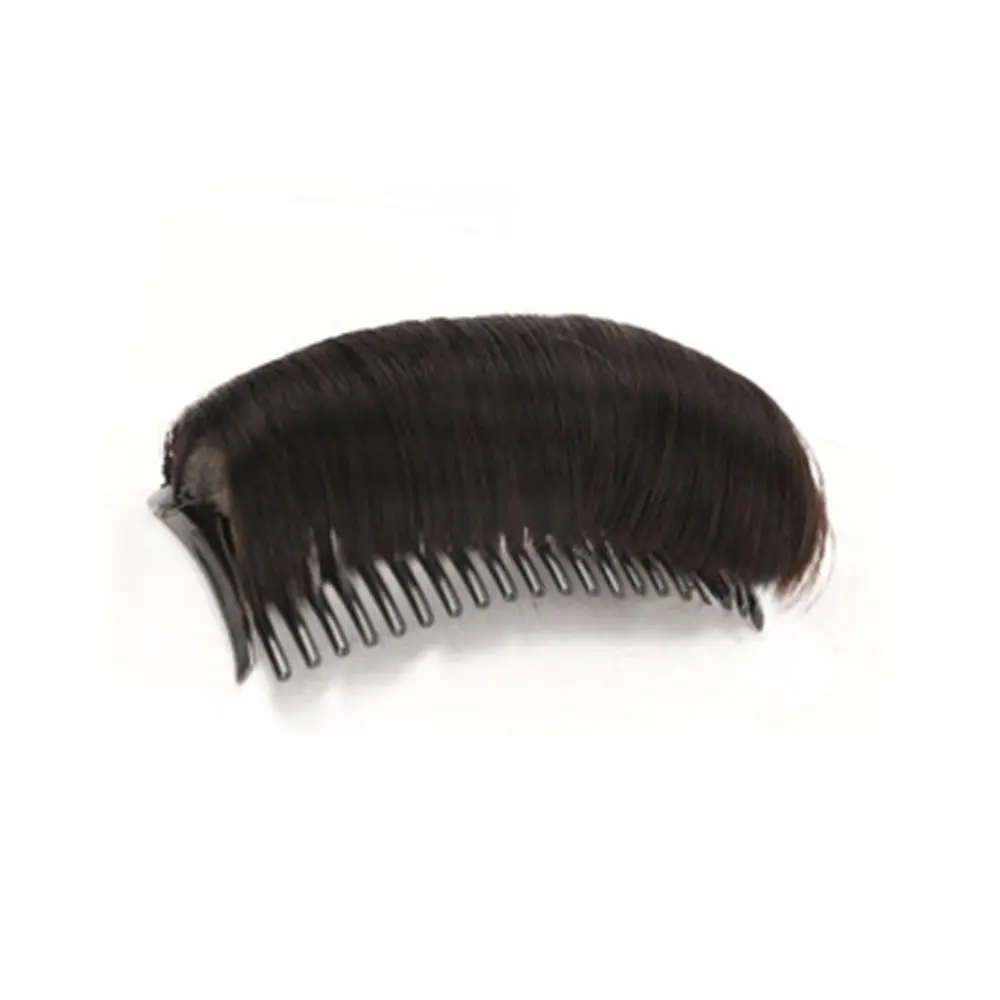 

Black Women Hair Combs Synthetic hair Hairpin Wig Cushion Invisible Hair Bun Fluffy Hair Pad DIY Hair Extension False Hair Clip