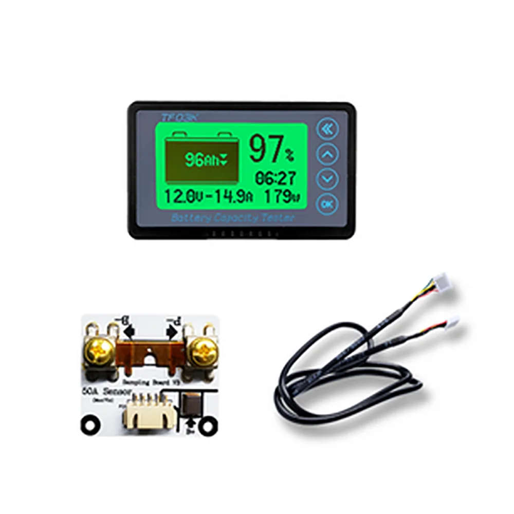 DC 8-120V coulometer Monitor 100A 350A 500A Capacity Tester meter RV electric Scooter Lifepo4 lead-acid Li-ion lithium Battery