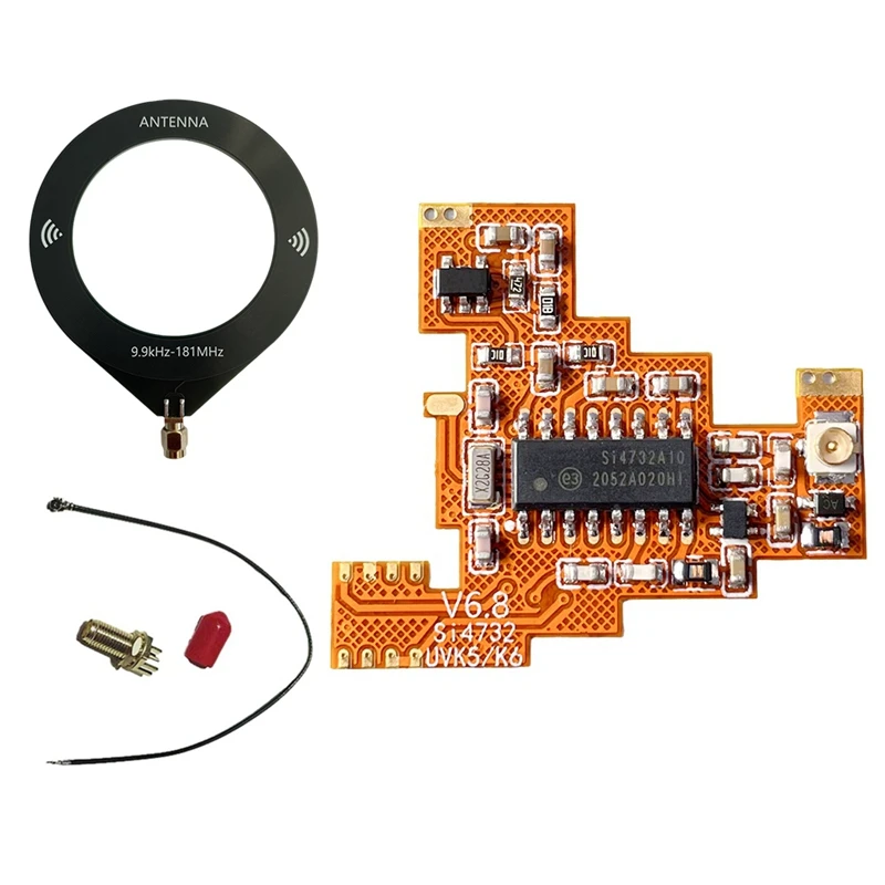 SI4732 V6.8 FPC Modified Module+Loop Antenna For Quansheng UVK5 K6  Shortwave Full Band/Single Sideband Reception-Y41A