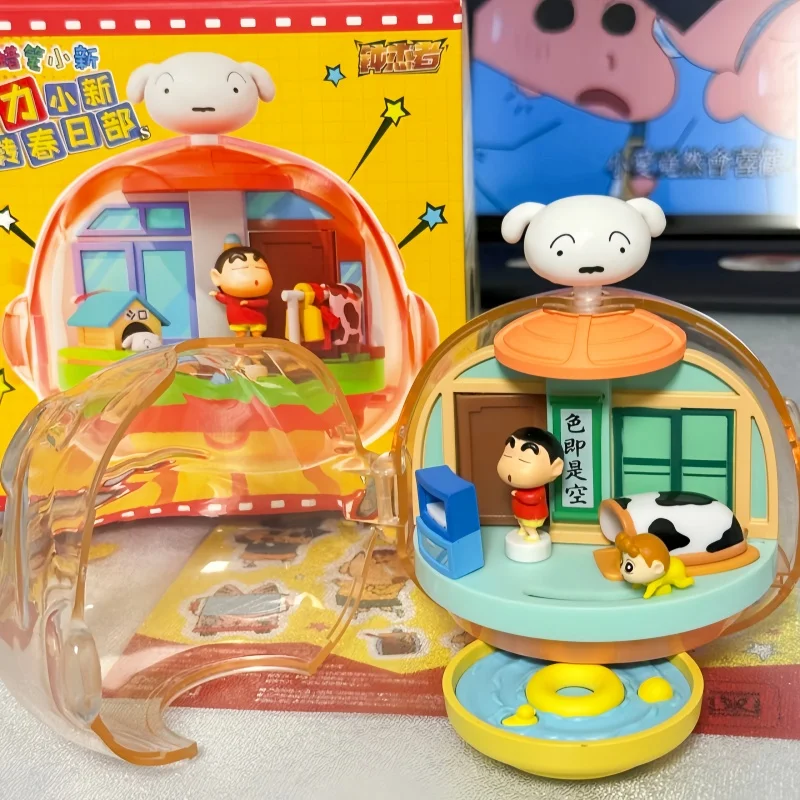 Crayon Shin Chan Magnetic Force Blind Box Collectible Trendy Toy Gift For Adult Collectors Spring Festival Home Decor