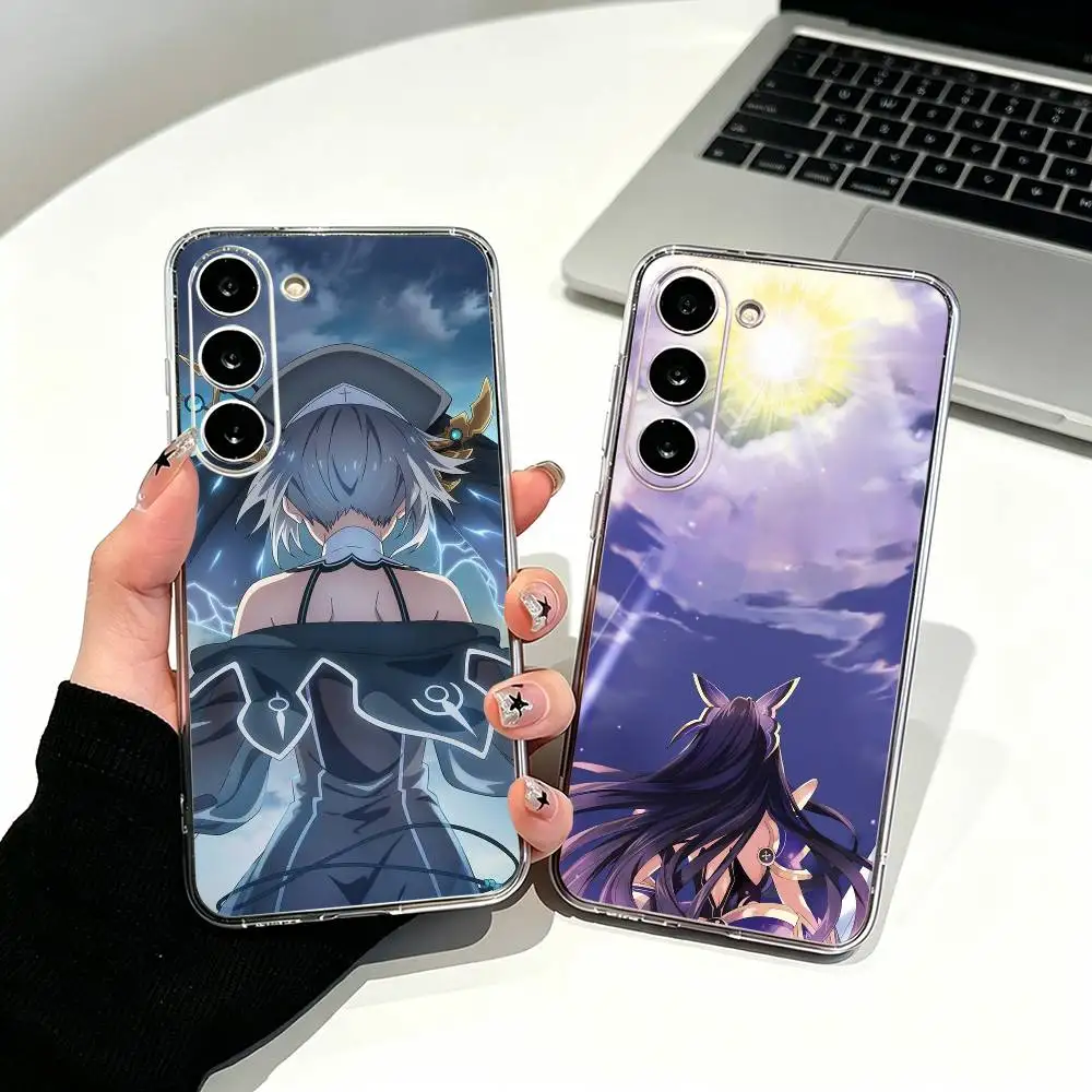 Animation Date A Live Clear Soft Silicone Phone Case for Samsung Galaxy A71, A70, A52, A51, A40, A30