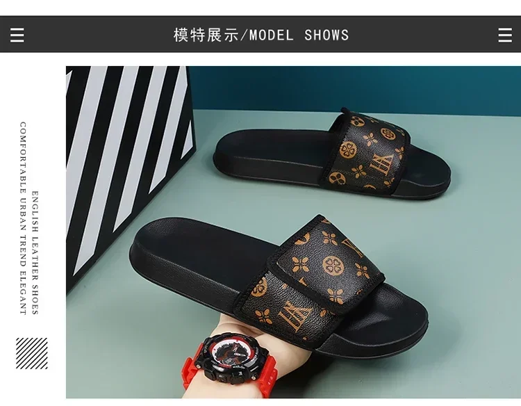 Herren-Sandalen aus echtem Leder, bequeme Herren-Hausschuhe, Herren-Sommerschuhe im Angebot, echte Herren-Hausschuhe, Flip-Flops, Slides – Detail 16