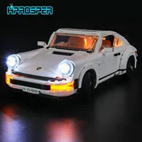 Hprosper LED Light For 10295 Creator Expert Porsche 911 Car Decorative Lamp With Battery Box (Not Include Lego Building Blocks)