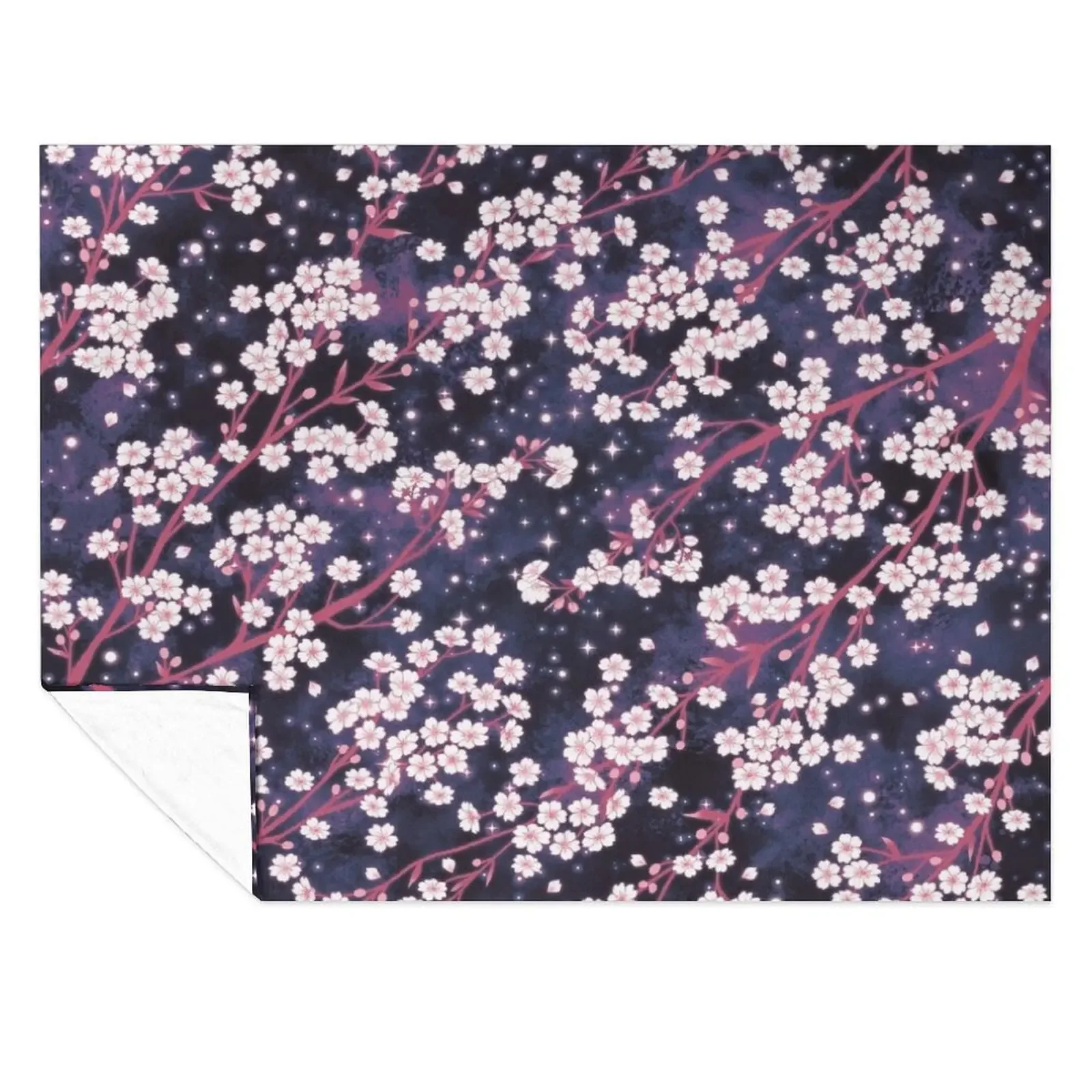 

Star Sakura Galaxy pattern Throw Blanket Picnic Personalized Gift For Sofa Thin Bed Blankets