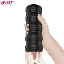 Male Silicone Masturbator Cup Pussy Sex Toys For Men Artificial Vagina Oral Masturbador Endurance Exercise Penis Massage Sexshop