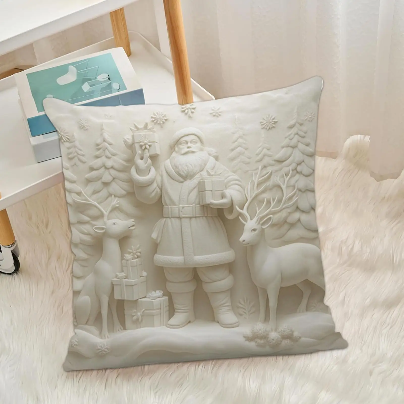 

Наволочки для дивана 17x17 дюймов, рождественские милые современные декоративные рождественские наволочки, милые чехлы для домашней комнаты, спальни, дивана, кровати, патио, крыльца