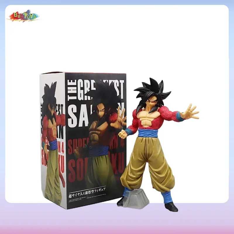 W magazynie 27CM Anime Dragon Ball GT Son Goku Super Saiyan 4 THE GREATEST SAIYAN Model Toy Gift Action Figure Extra Large