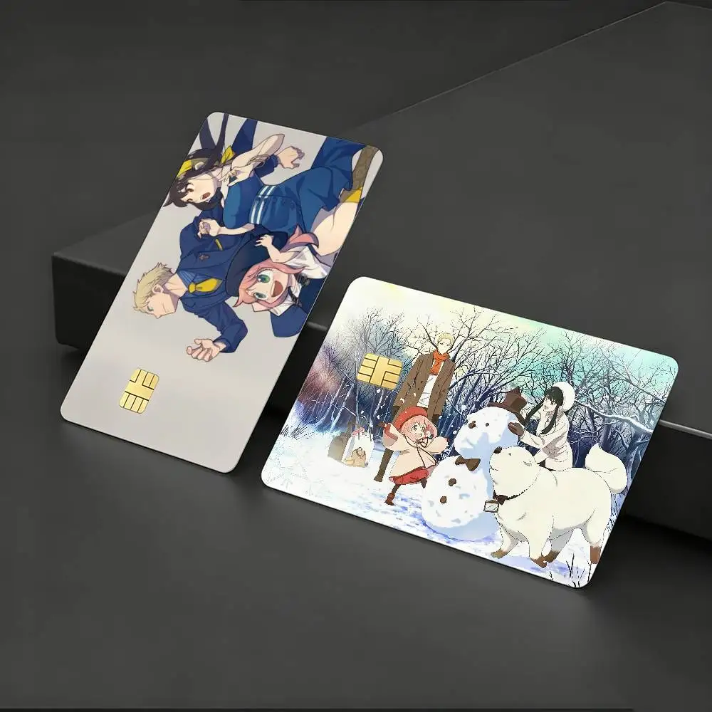 

Anime Spy Family Mobile HD Waterproof Card Skins Protective Stickers for Credit Bank Game Cards