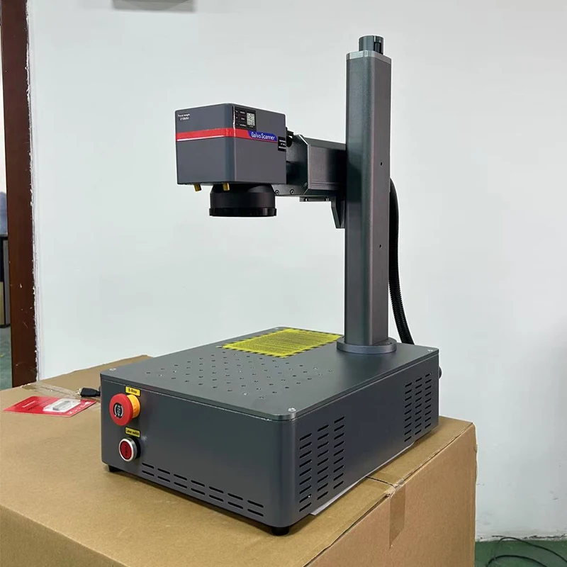 Compact Metal Jewelry Small Fiber Laser Marking etching Machine 30W  fiber laser marker fiber optic laser engraver