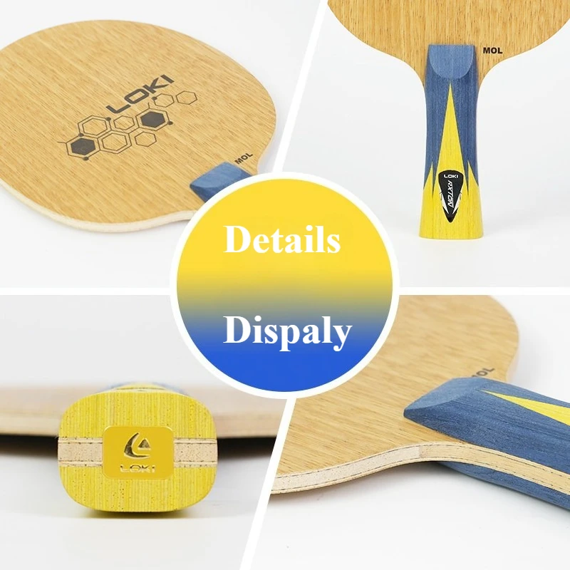 5Wood 2GNF Fiber Ping Pong Blade LOKI RXTONTable Tennis Racket Limba Ayous Wood Construction Offensive Ping Pong Racket Base