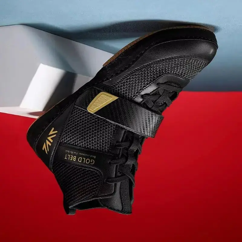 

Top Quality Wrestling Shoes Men Breathable Boxing Sneakers Men Gym Training Shoes Men Designer Boxing Fighting Boots