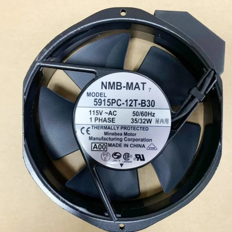

Z 2PCS For NEW 5915PC-12T-B30 NMB-MAT 115V 50/60Hz 35/32W 5915PC-12T-B30-A00 Fan