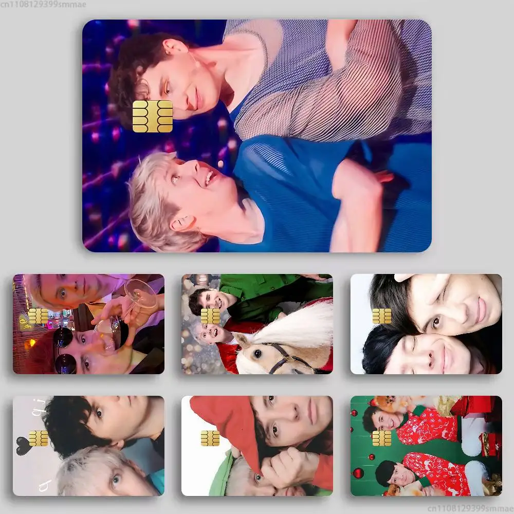 Dan and Phil Credit Card HD Stickers Game Card Decal Card Matte Film Skin Small Chip Waterproof Sticker