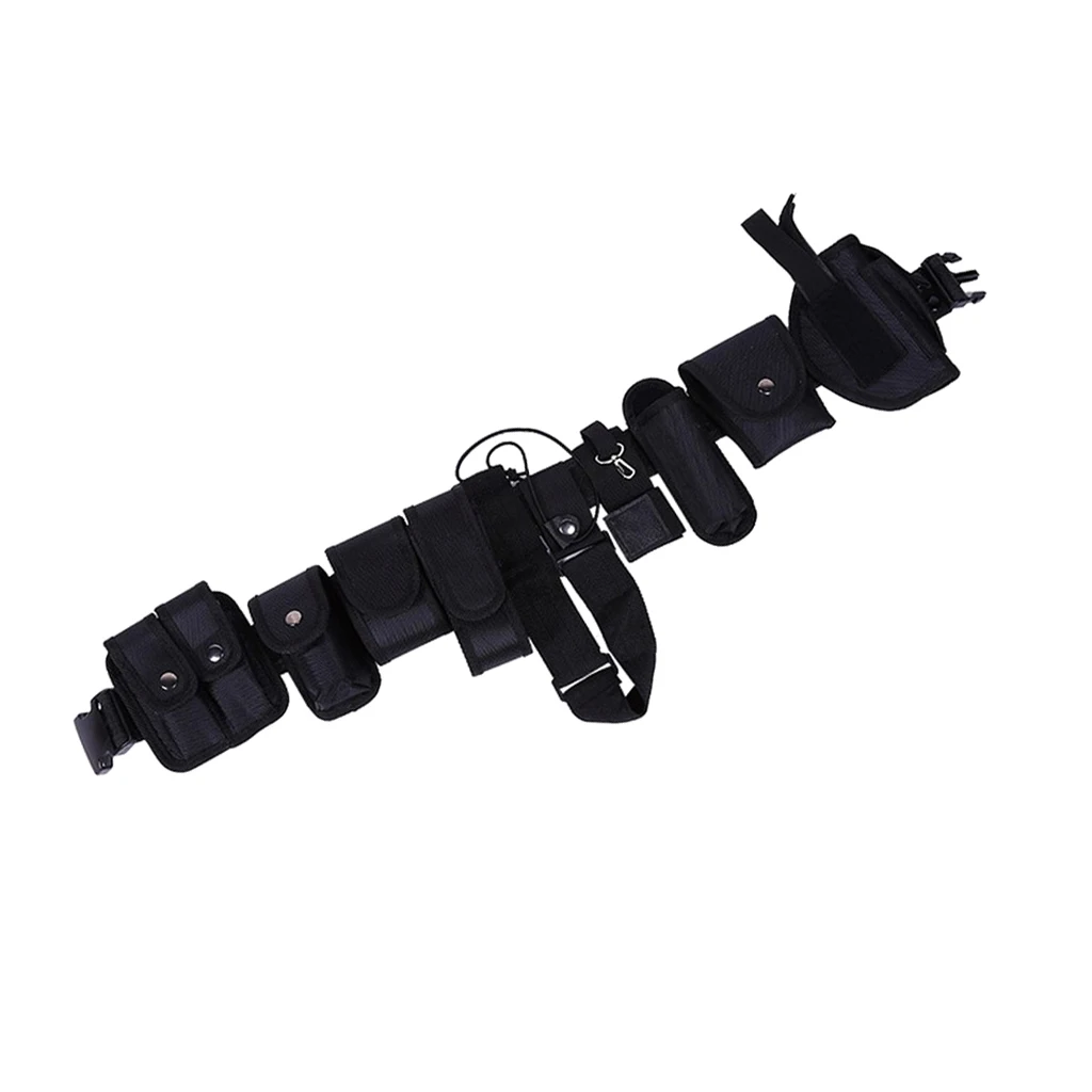 Utility Belt Buckle with Pouches and Holster Bag for Holster Outdoor Use