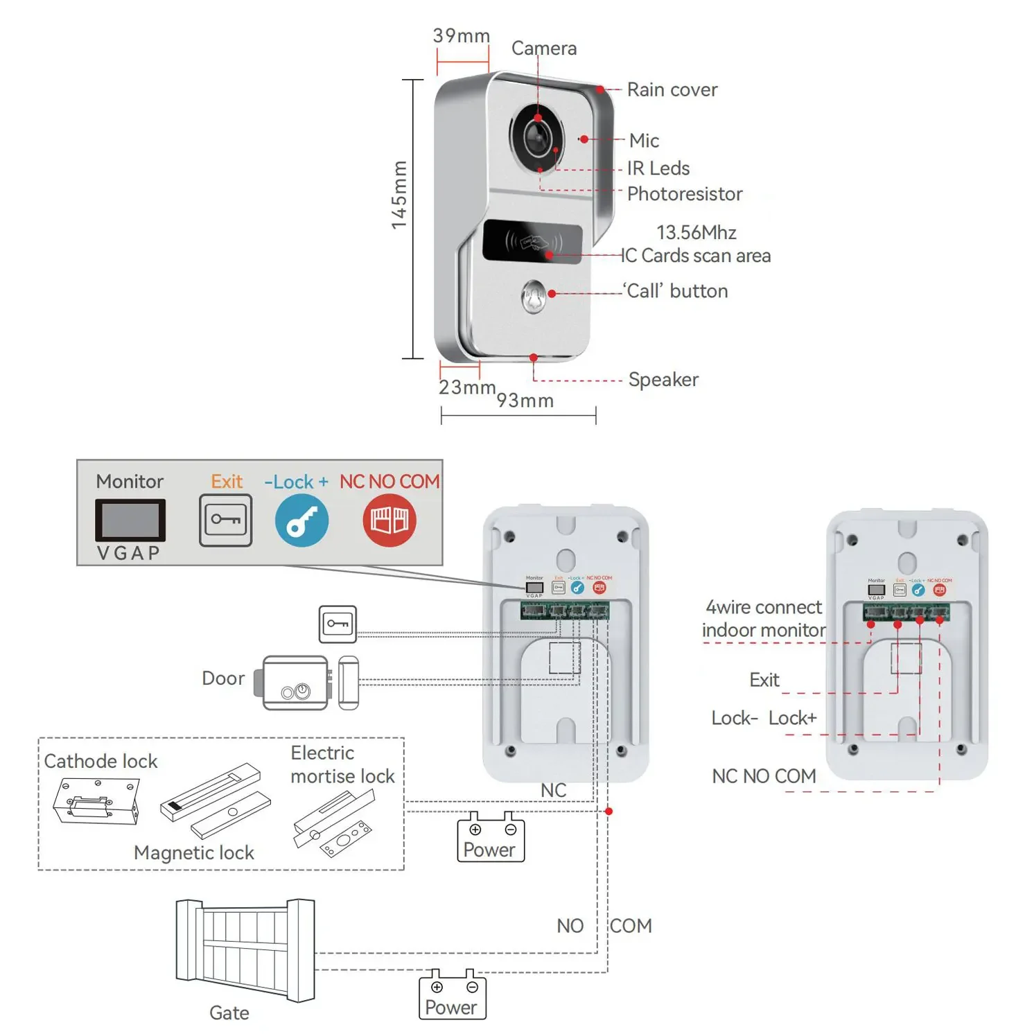 ANJIELO 7/10-дюймовый домофон, дверной звонок, видеодомофон для домашнего домофона, Wi-Fi, приложение Tuya Smart Life, сенсорный монитор 1080P