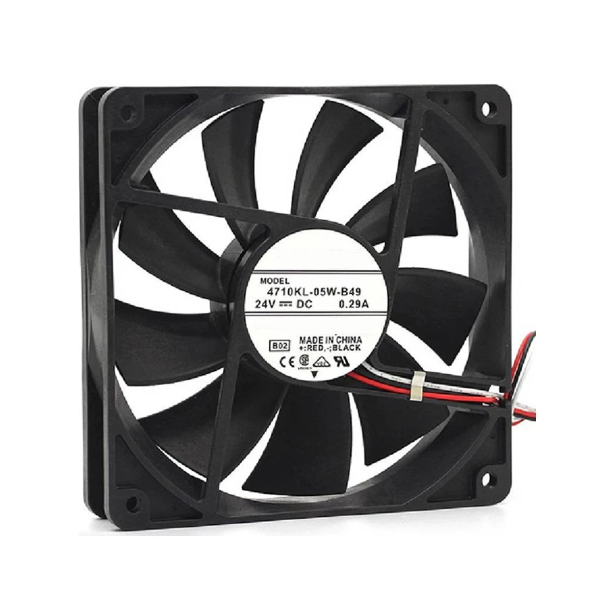 Cooling Fan 4710KL-05W-B49 DC 24V 0.29A 6.96W 120x120x25mm 3-wire