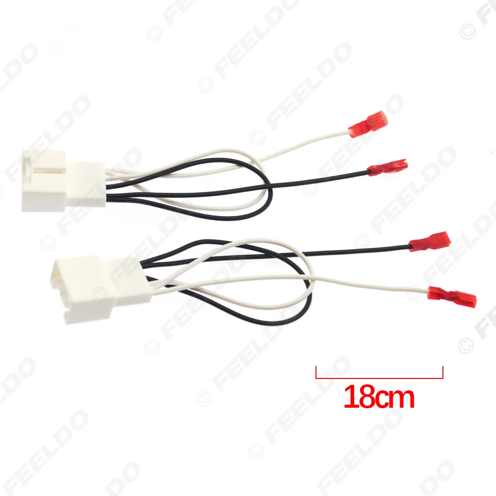 FEELDO Car 4Pin Stereo Speaker Wire Harness Adaptors For Ford/Mazda Auto Speaker Replacement Connection Wiring Plug Cables