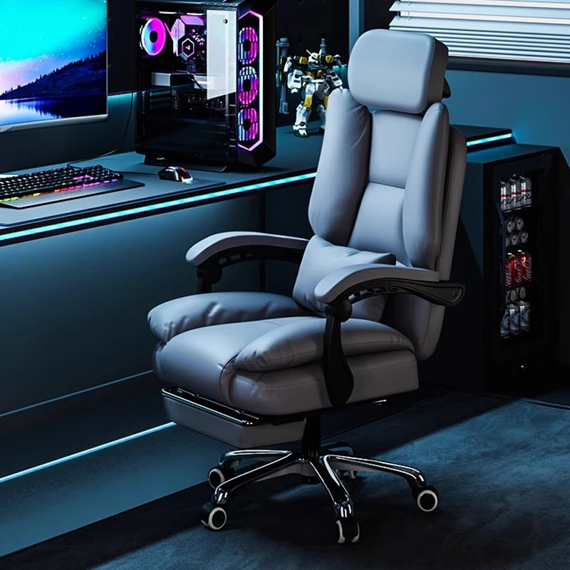 Cushion Swivel Gaming Chairs Luxury Office Arm Grey Recliner Gaming Chairs Ergonomic Designer Sillas De Oficina Furnitures