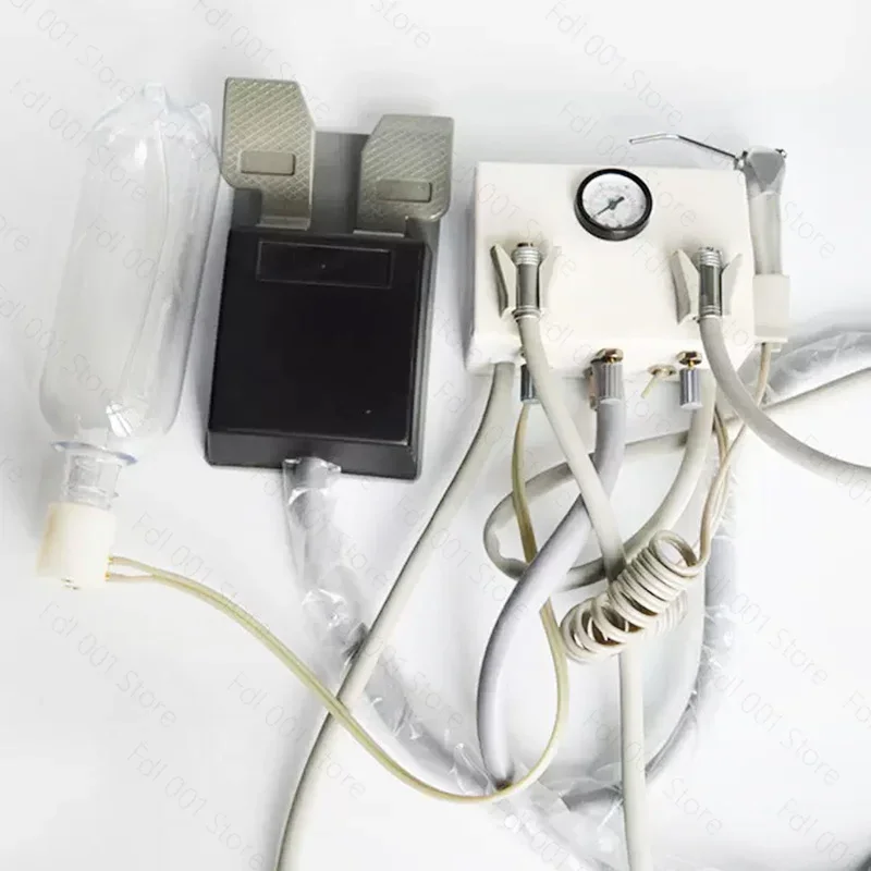 Portable Metal Turbine Unit 3 Way Syringe Optional Handpiece Tubing Lab Equipment